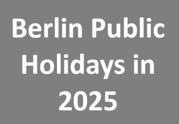 Berlin Public Holidays in 2025